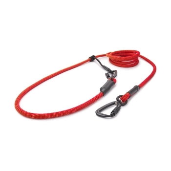EASYLONG Hundeleine TWIST - M - 3m - rot mit grünen Punkten